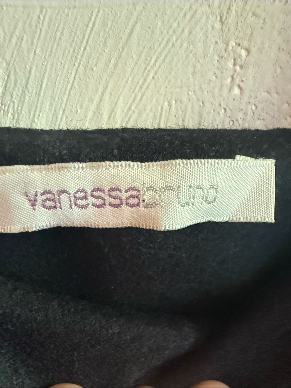 Vanessa Bruno Black Wool Silk Mini Dress Satin Puff Sleeve Square Neck S/M - Picture 7 of 15